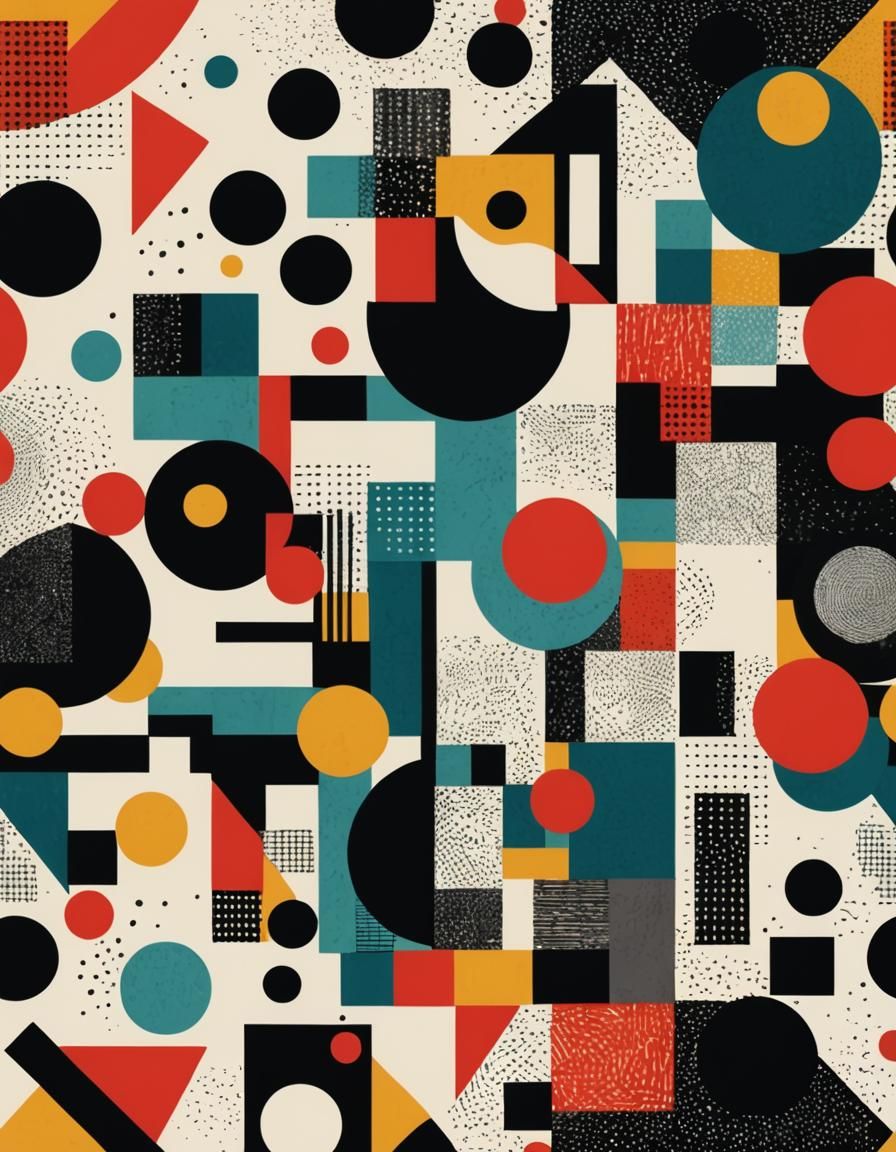 Abstract Bauhaus Art