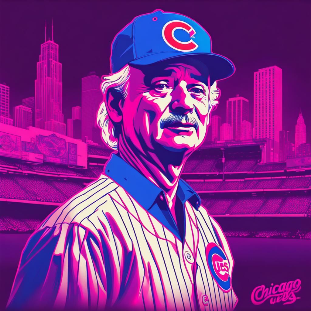 Retro Futuristic Baseball Game in the Windy City