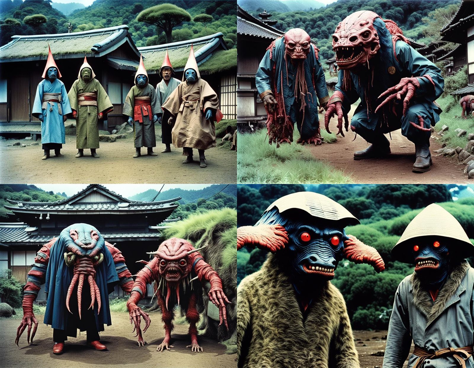 Bizarre Japanese Sci-Fi Horror Scene