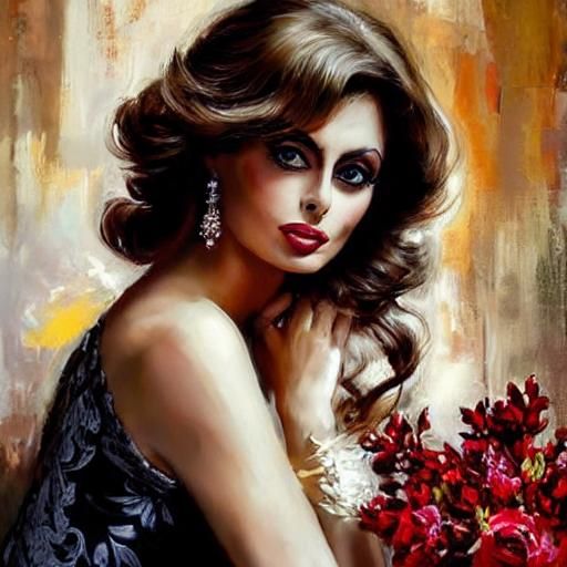 Sophia Loren #14 [Hot Wax Painting]