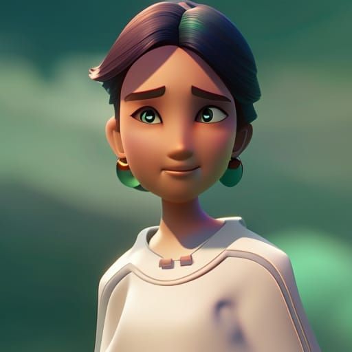 Disney-Inspired Concept Art in Vibrant Digital Style