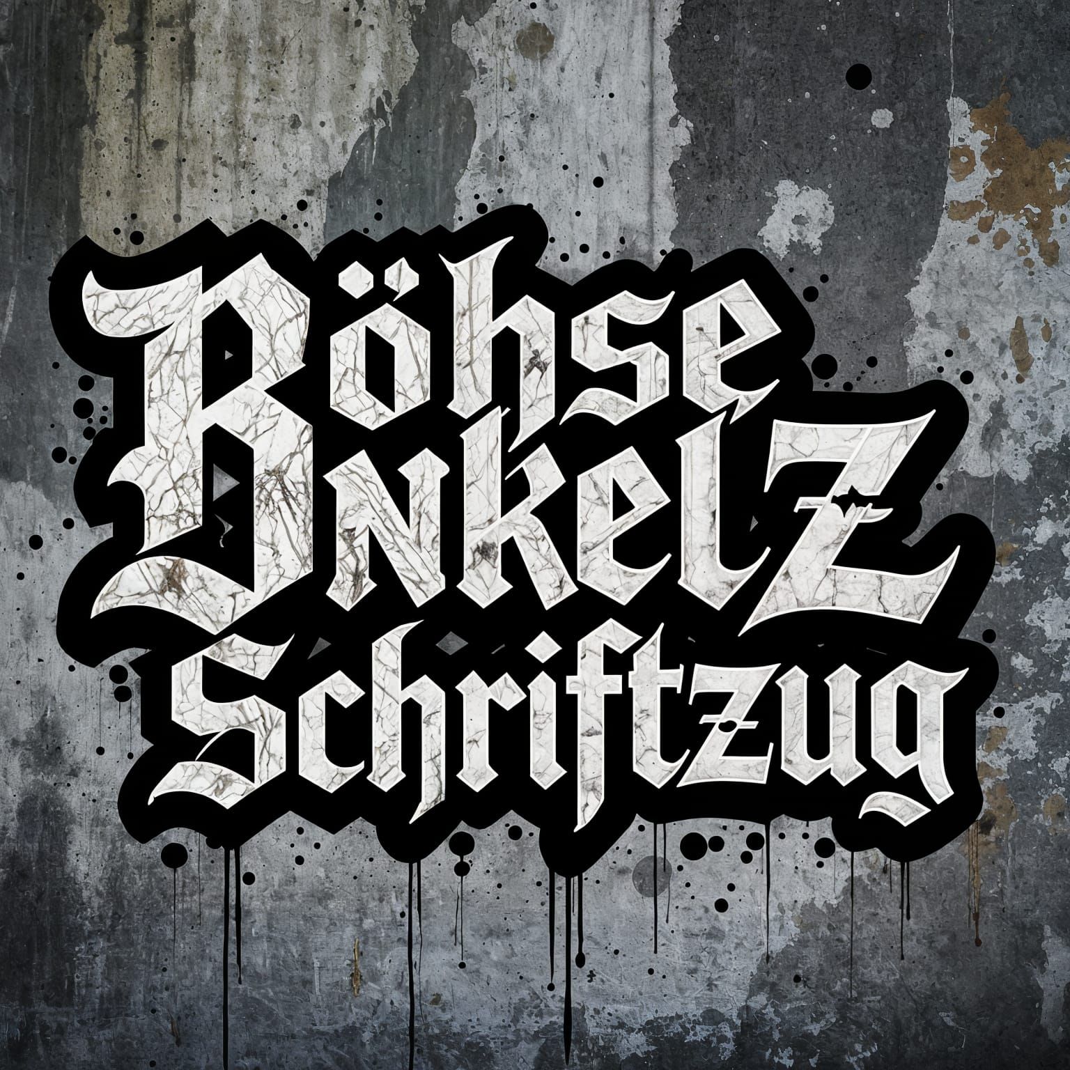 Böhse Onkelz Graffiti in Gothic Font