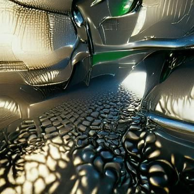 Cyberpunk Car in High-Definition 3D Rendering