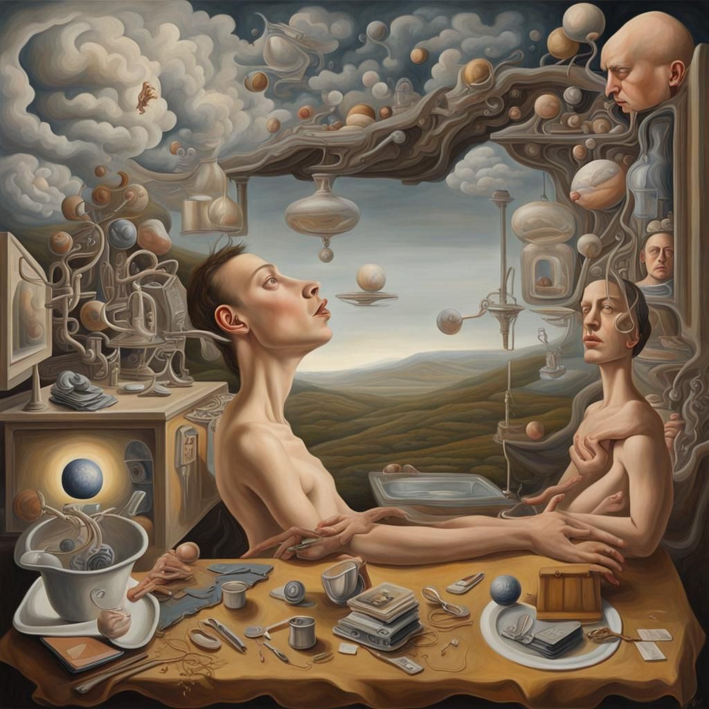 Surrealistic Painting of Unconscious Thought