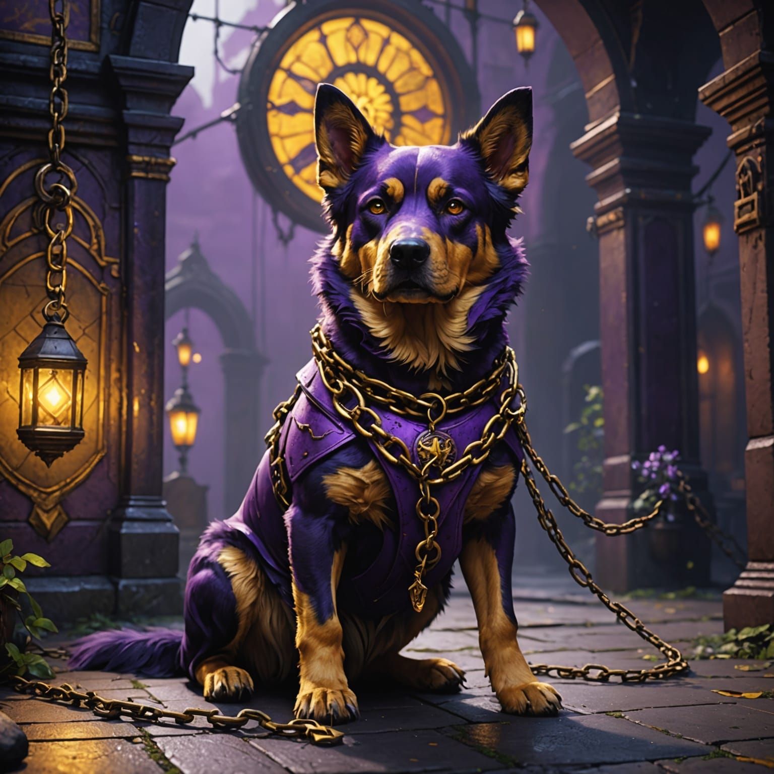 Dark Fantasy Dog Concept Art