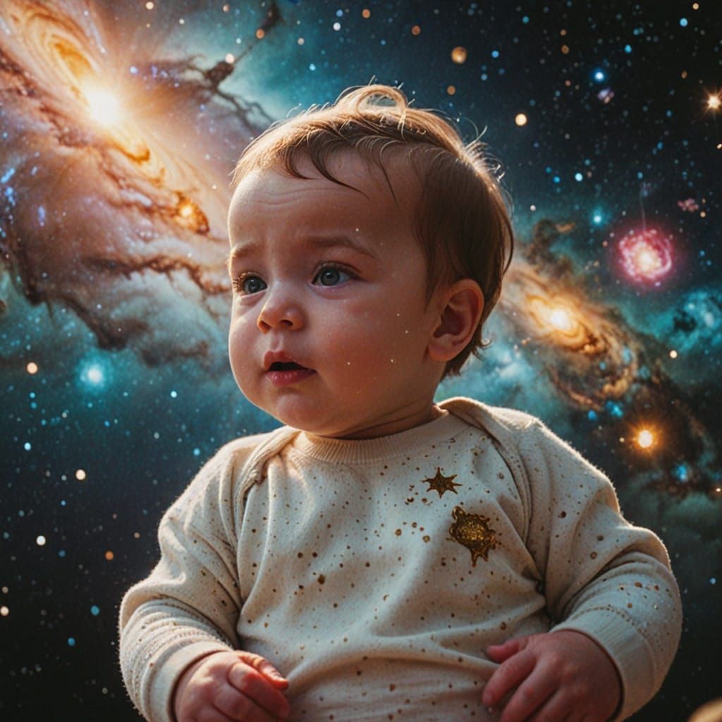 Baby Boy with a Universe Placenta