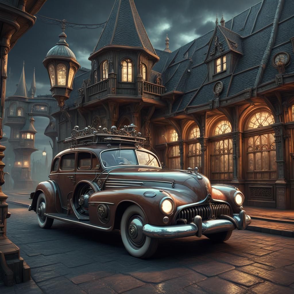 gothic ol classic car