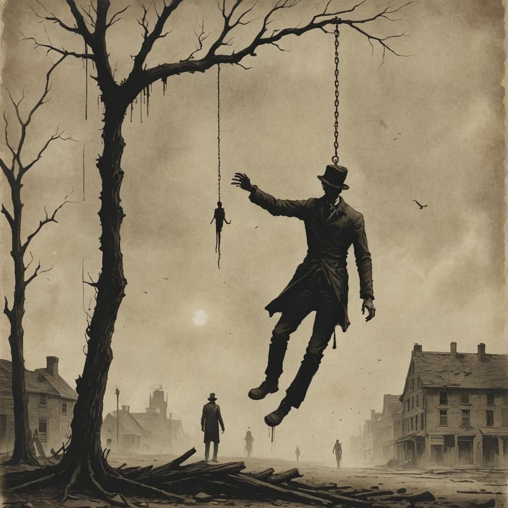 The Hanging Man Reimagined in a Dark Fantasy Setting