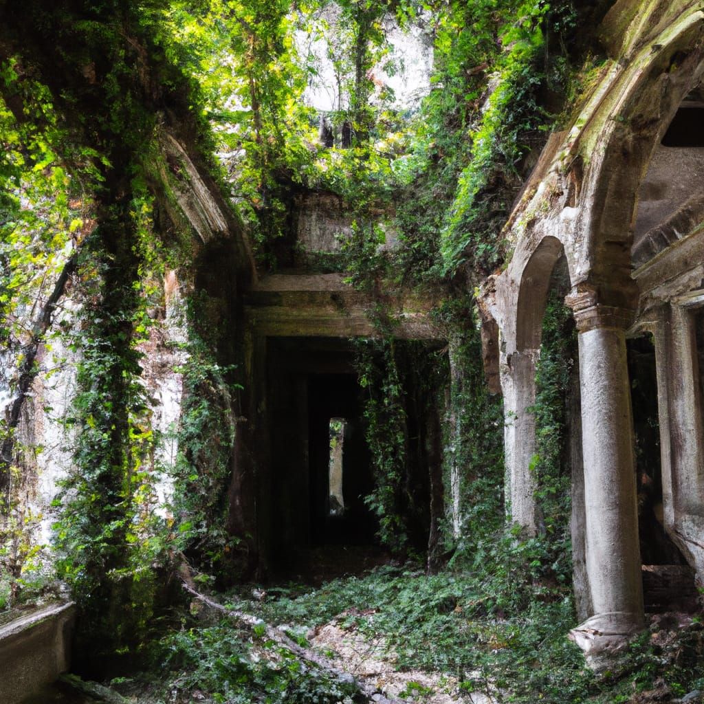 Abandoned Museum Transformed by Nature's Touch