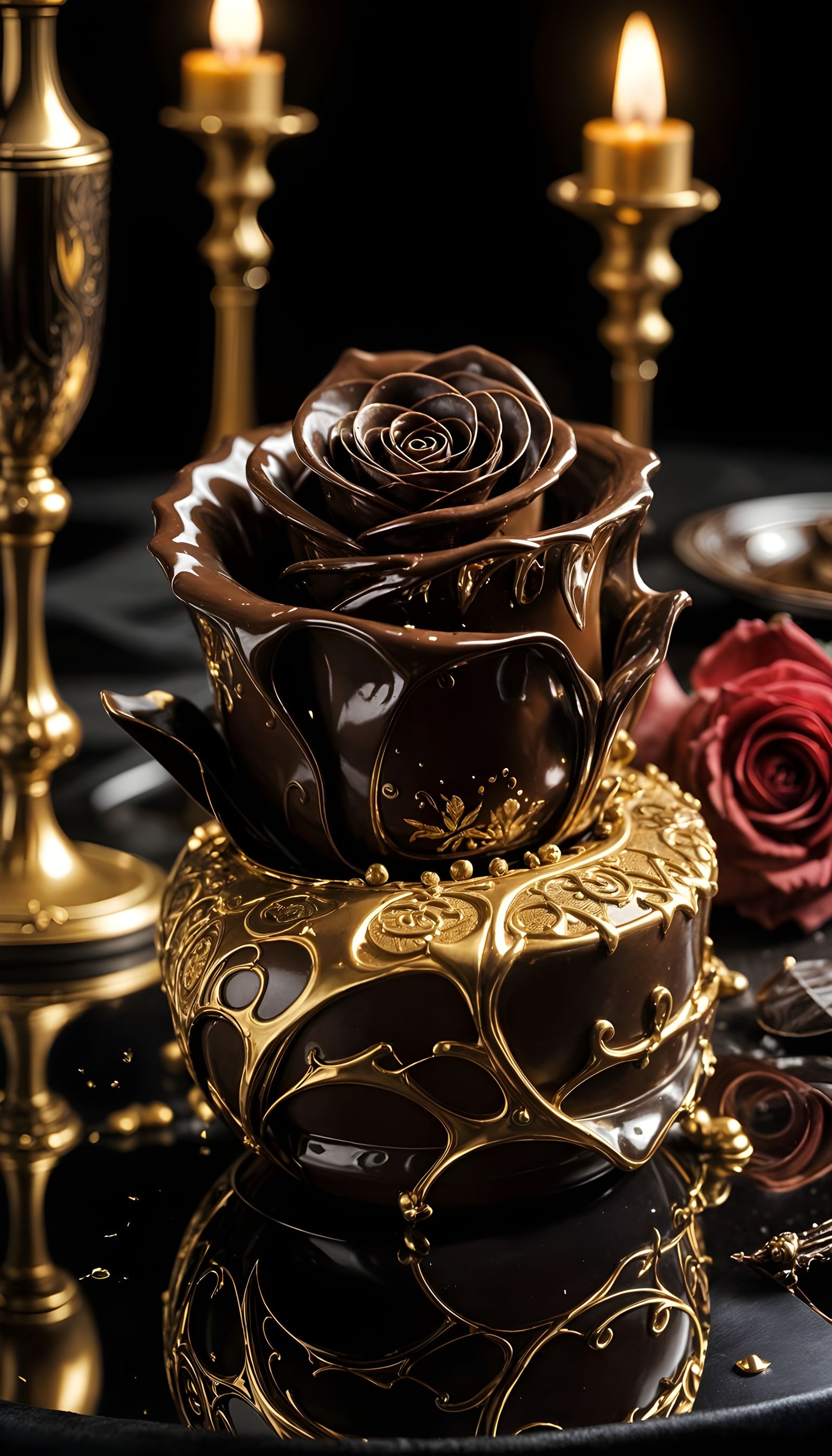 Chocolate Masterpieces: Exquisite Sculptures in Soft Golden ...