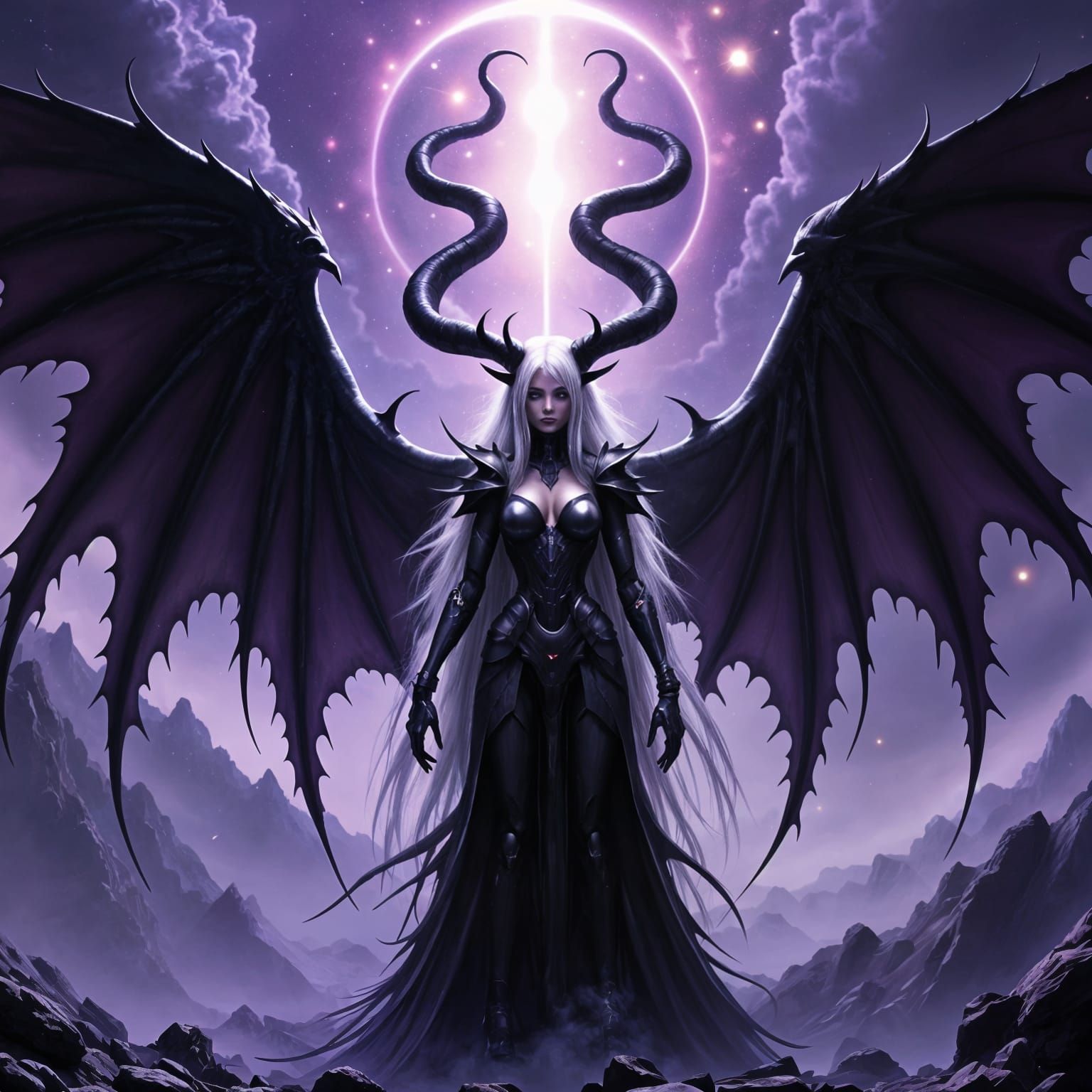 Epic demonic figure