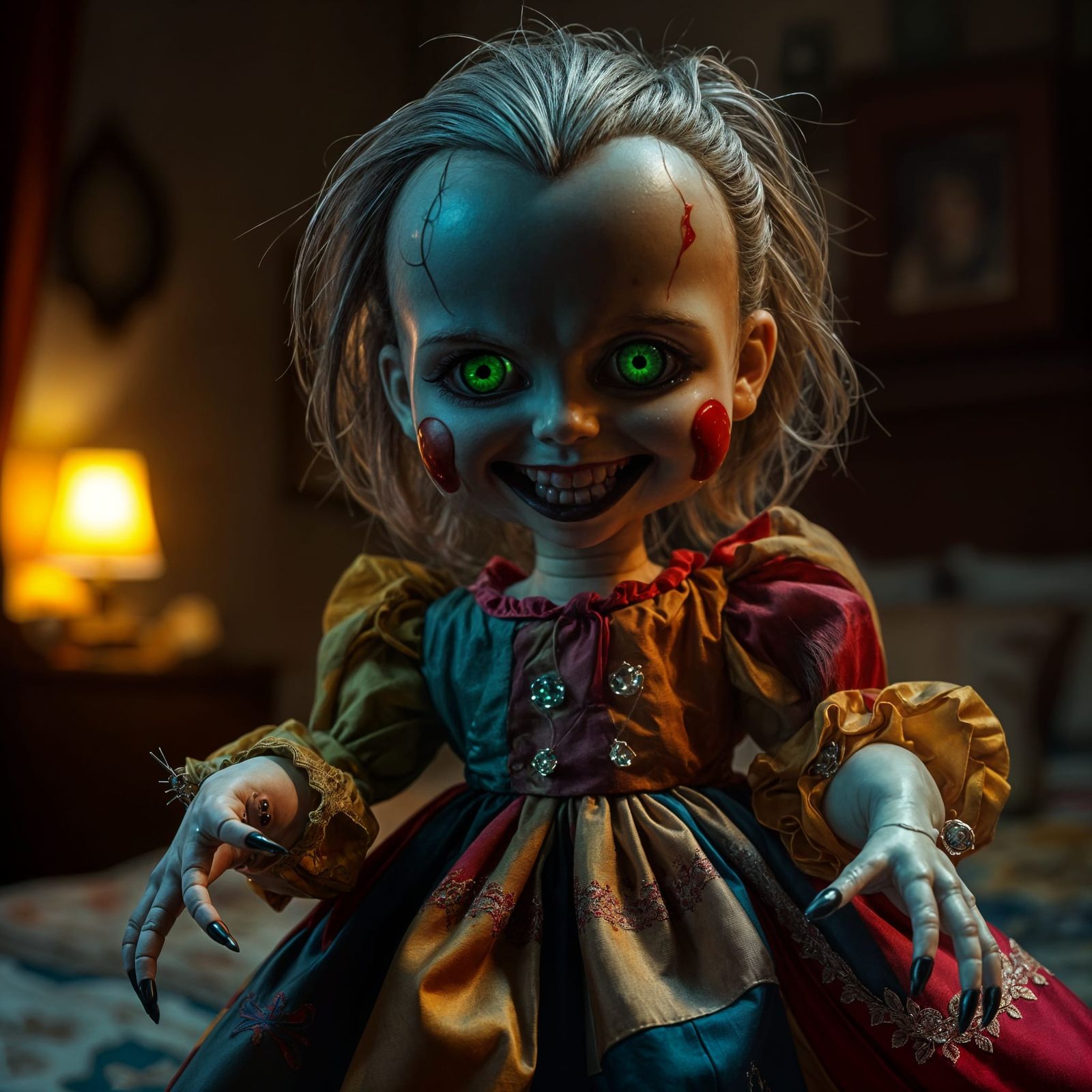 Creepy Doll Reborn in a Cozy Kids Room