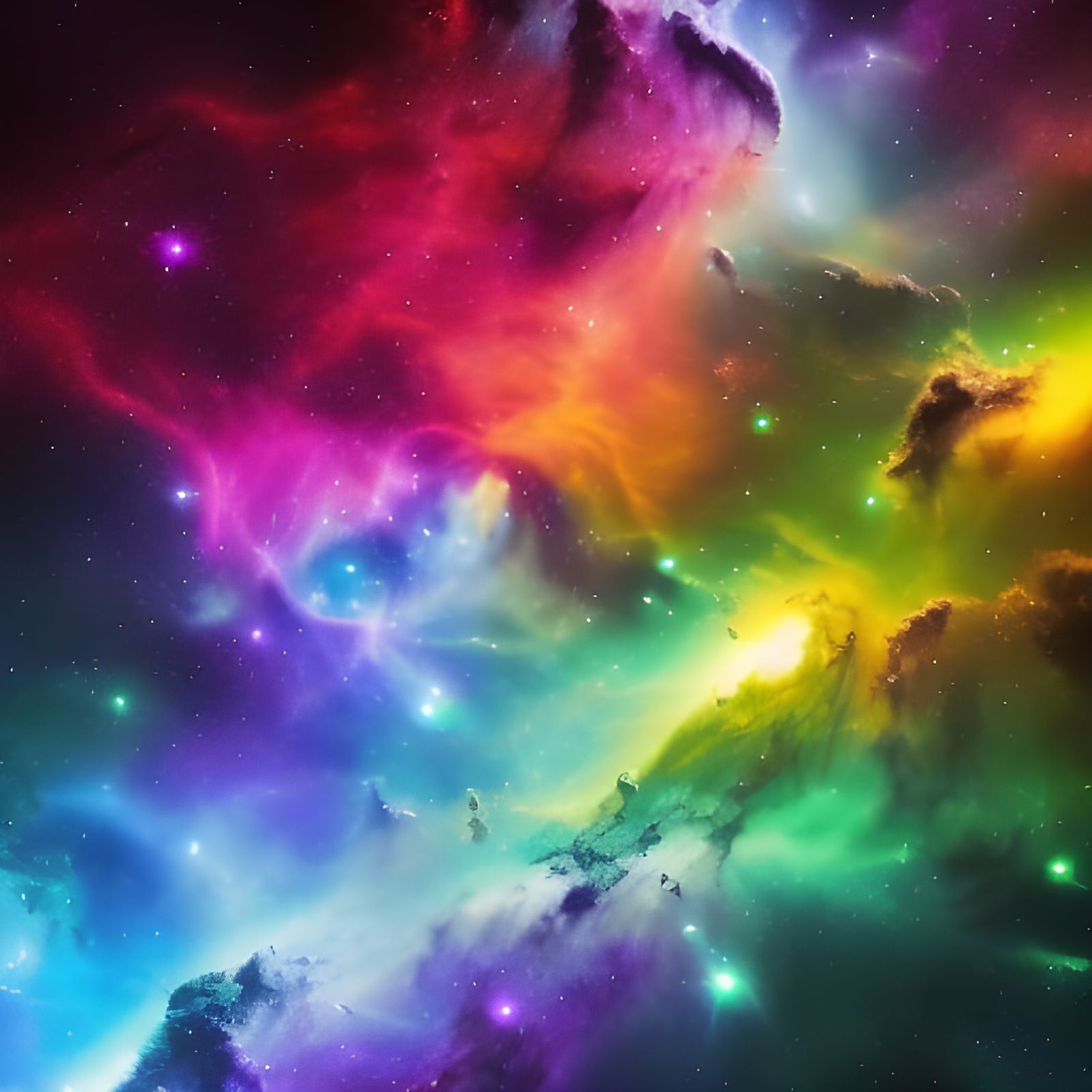 Breathtaking Nebula Masterpiece in Vibrant Polychromatic HDR