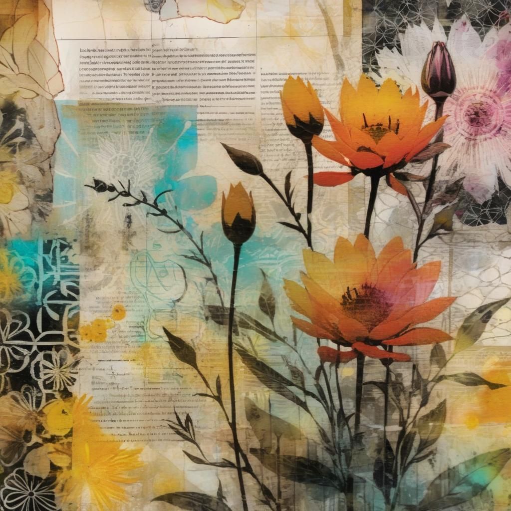 Mixed Media Masterpiece of Ancient Resonance