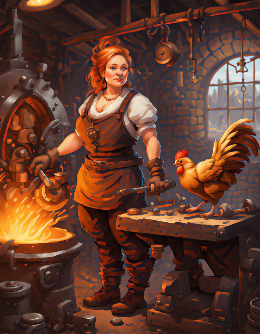 Artificer Raises Prize Winning Chickens