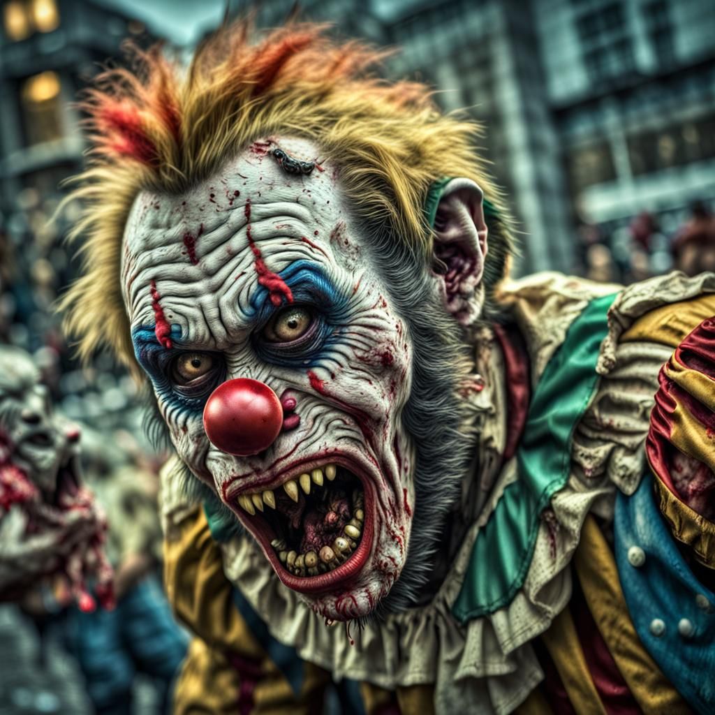 Hyperrealistic Zombie Monkey Monster Clown Brawl