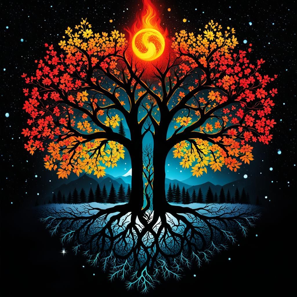 Surreal Landscape of Energetic Life Force