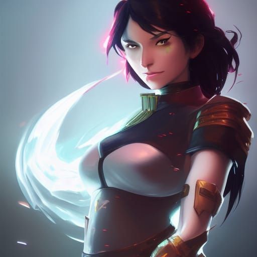 Cinder Fall Portrait in Hyperdetailed Style