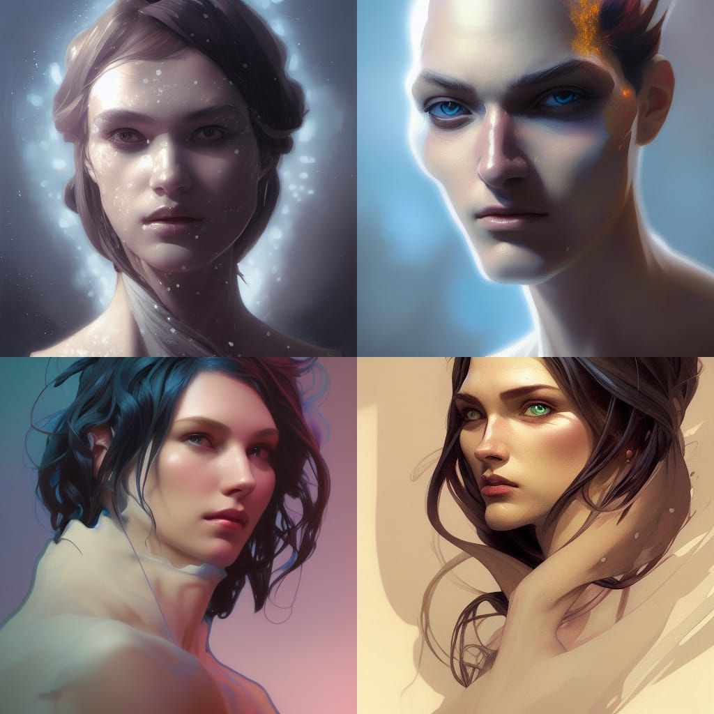 Dynamic Fantasy Portrait of the Sandman in Triadic Colors