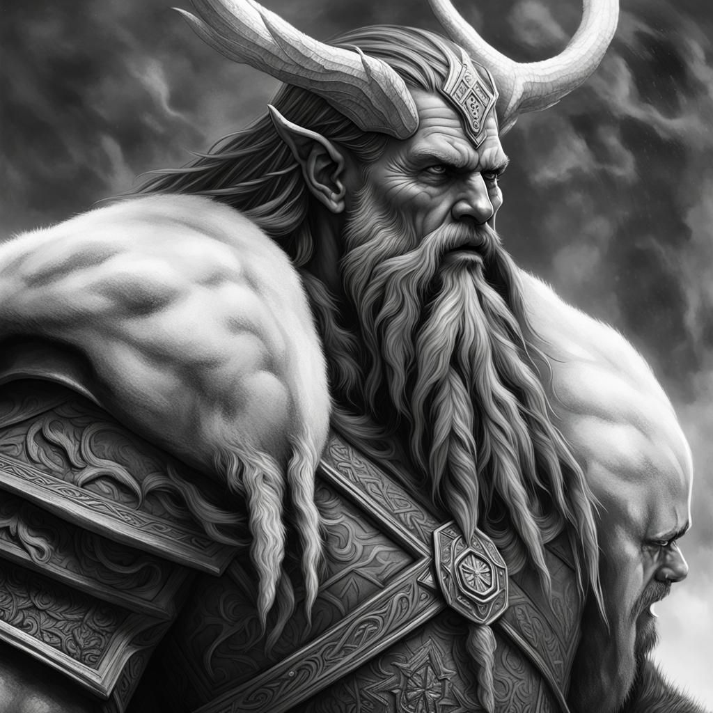 Vigilant Frost Giant in Tundra Attire