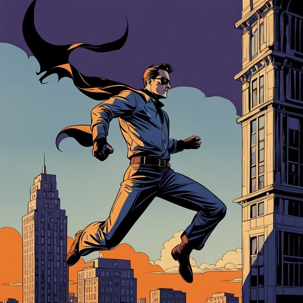 Robin Leaps Across Gotham Skyline in Ditko-Inspired Comic Ar...