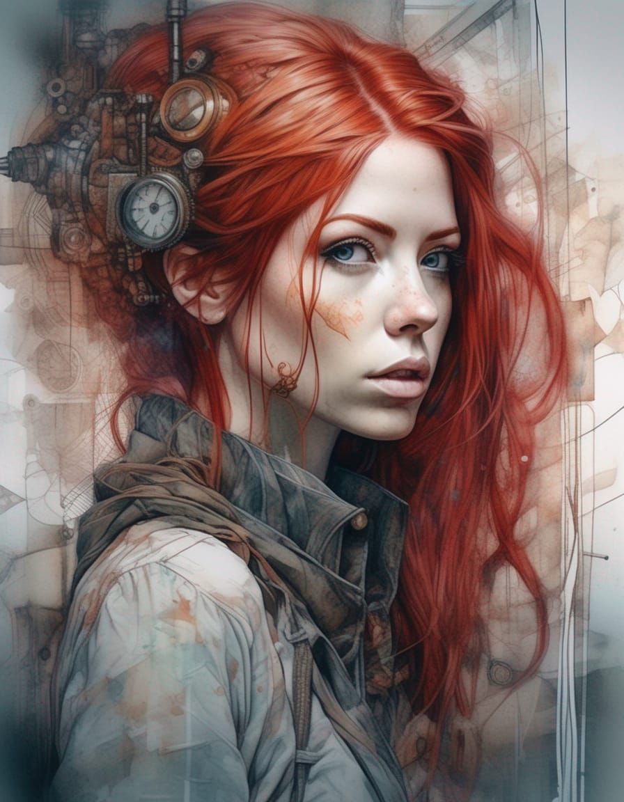 Steampunk Goddess in Elegant, Hyper-Realistic Digital Art