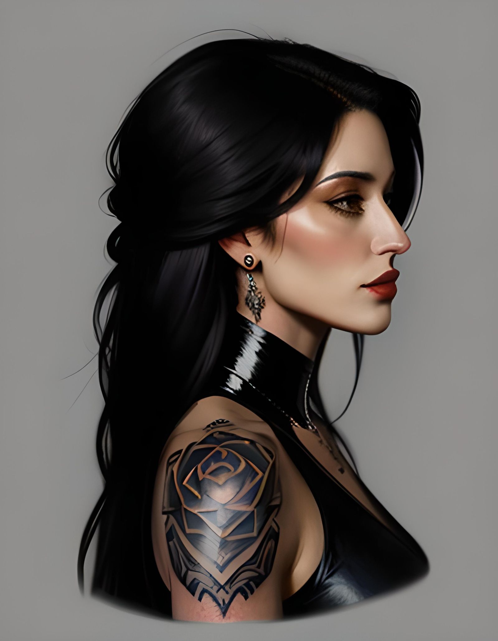 Elegant Modern Beauty with a Broken Heart