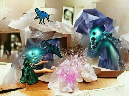 Crystaline hoardes of monstrous apparitions