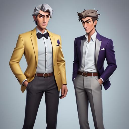 Fatherly Love in a Pastel Hues Adventure Scene