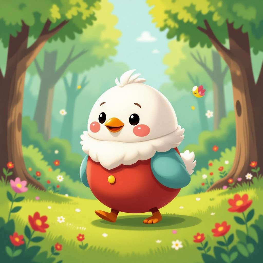 Whimsical Weeble Wobbles in Dreamy Surroundings