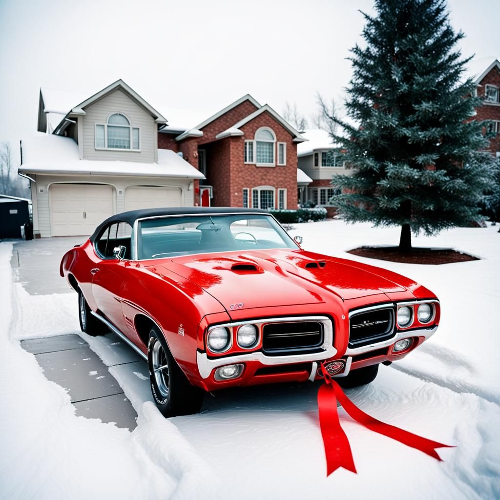 Father Receives 1969 Pontiac GTO Judge on Christmas Morning