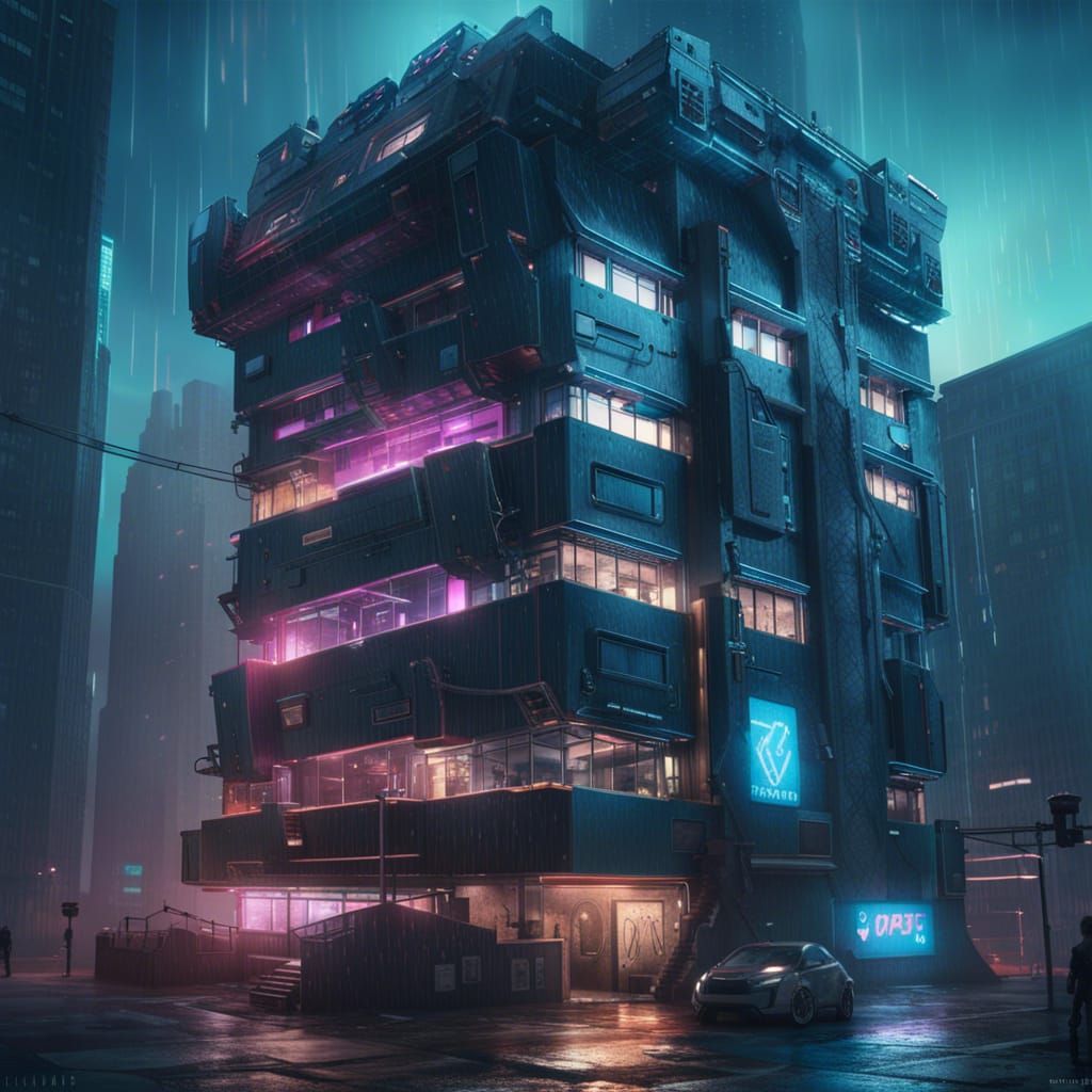 Cyberpunk Masterpiece: Hyperrealistic Digital Painting
