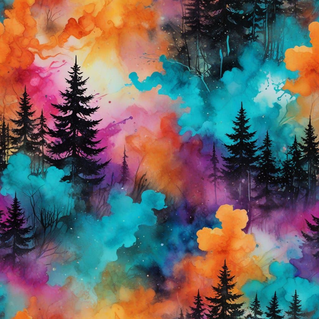 Wizard Brews Magic Inkstorm in Neon Forest