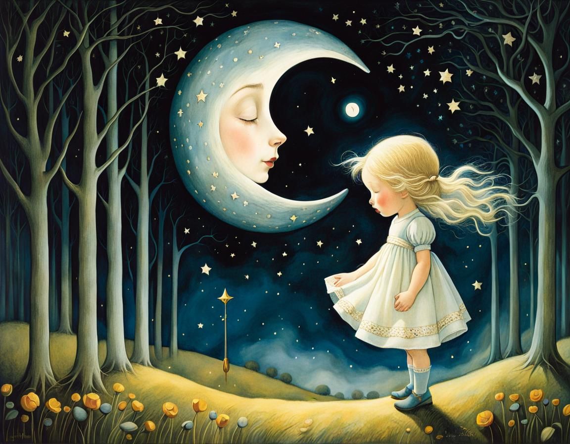 Whimsical Nursery Rhyme in Dreamy Watercolor Style