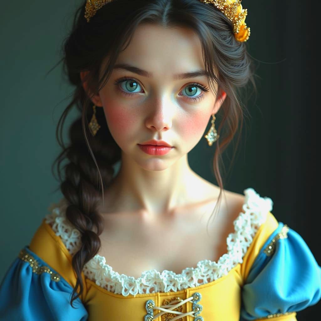 Realistic Studio Portrait of Snow White in CryEngine Style