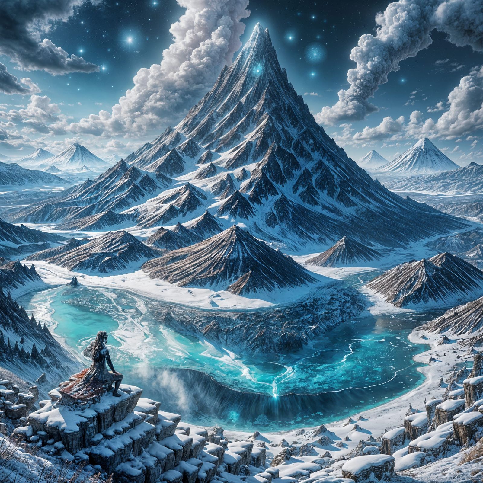 Science Fiction of Frozen Volcano