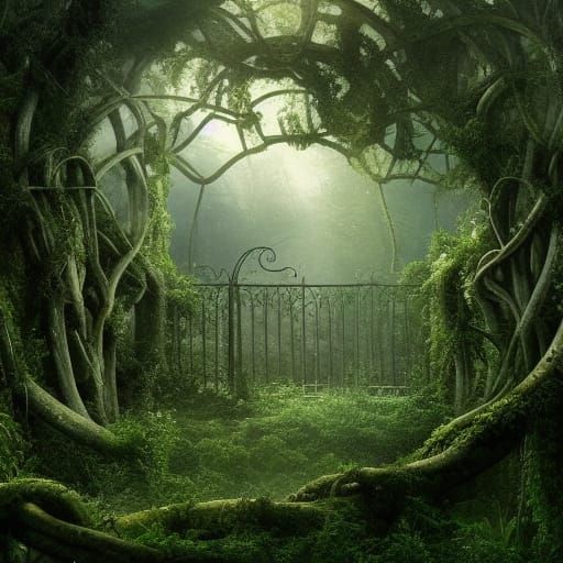 Overgrown Ruins: Lost Place in the Woods