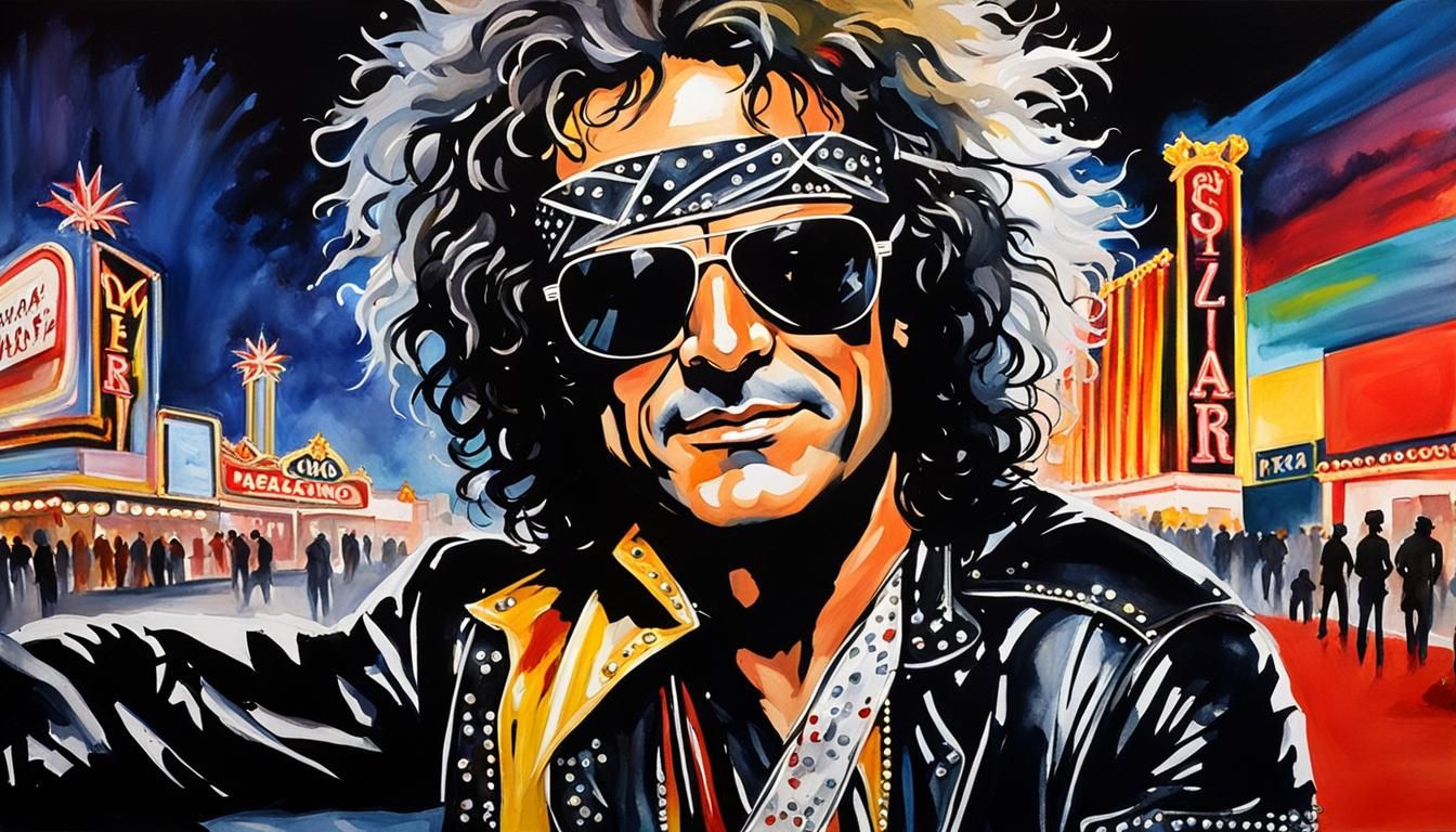 Rock Icon Billy Squier in Edgy Vegas Portrait