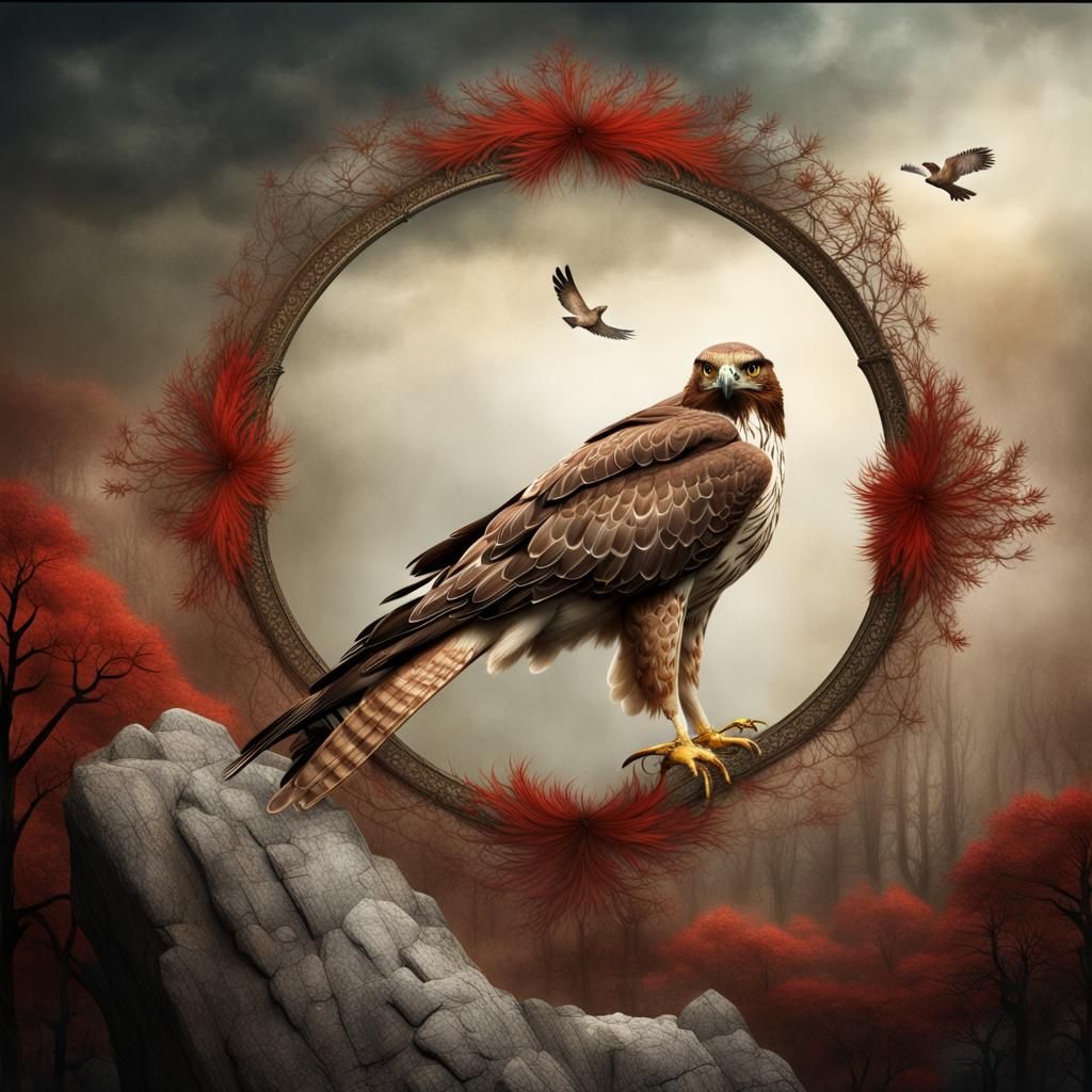 Red Tailed Hawk Totem