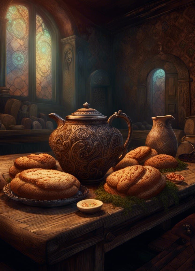 Stale Bread and Jug: Art Deco Surrealism