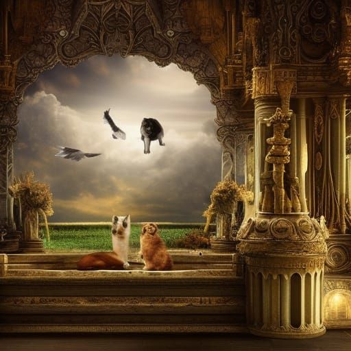 Pets in Epic Cinematic Heavenly Realm