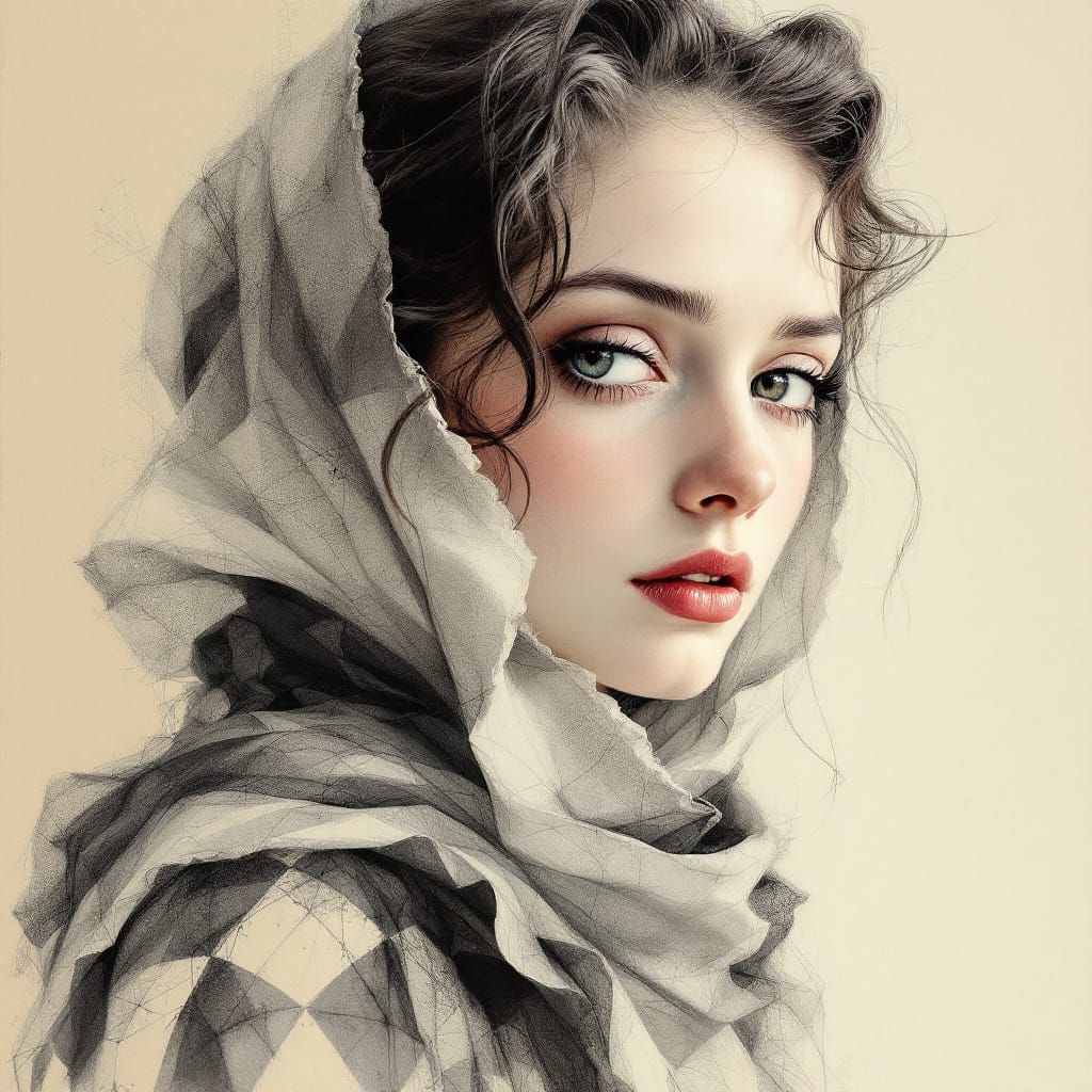 1920s Woman in Soft Pastels