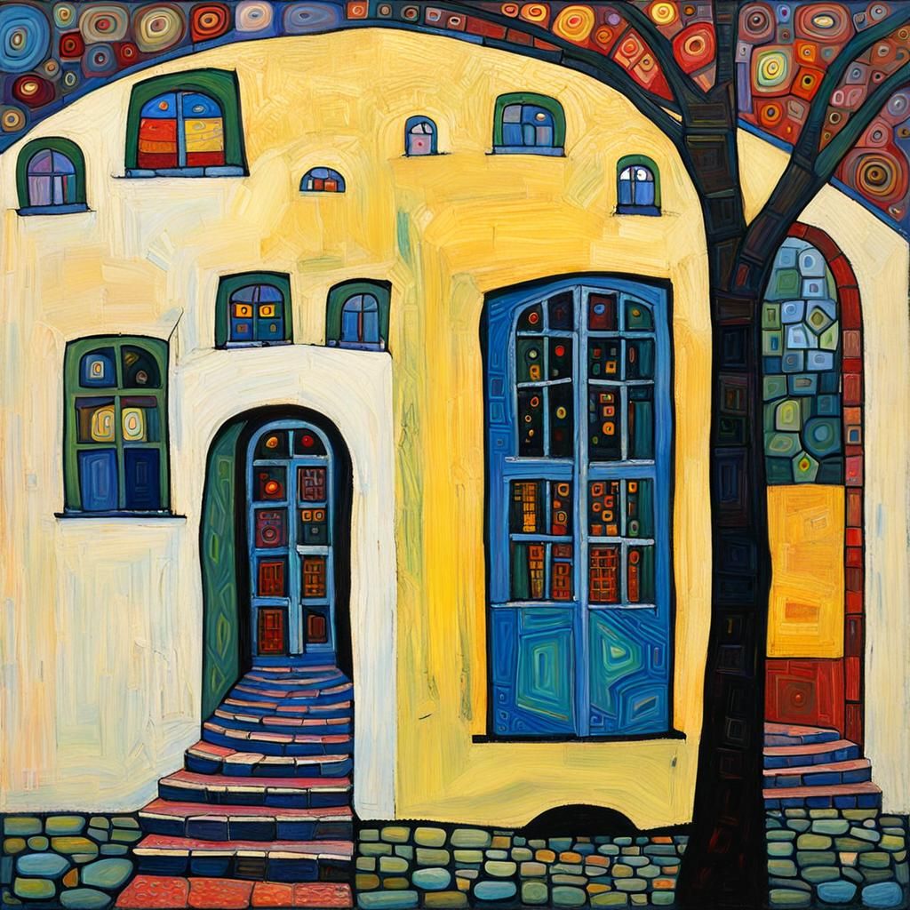 Neo-Impressionist Masterpiece of Colorful Textures and Expre...