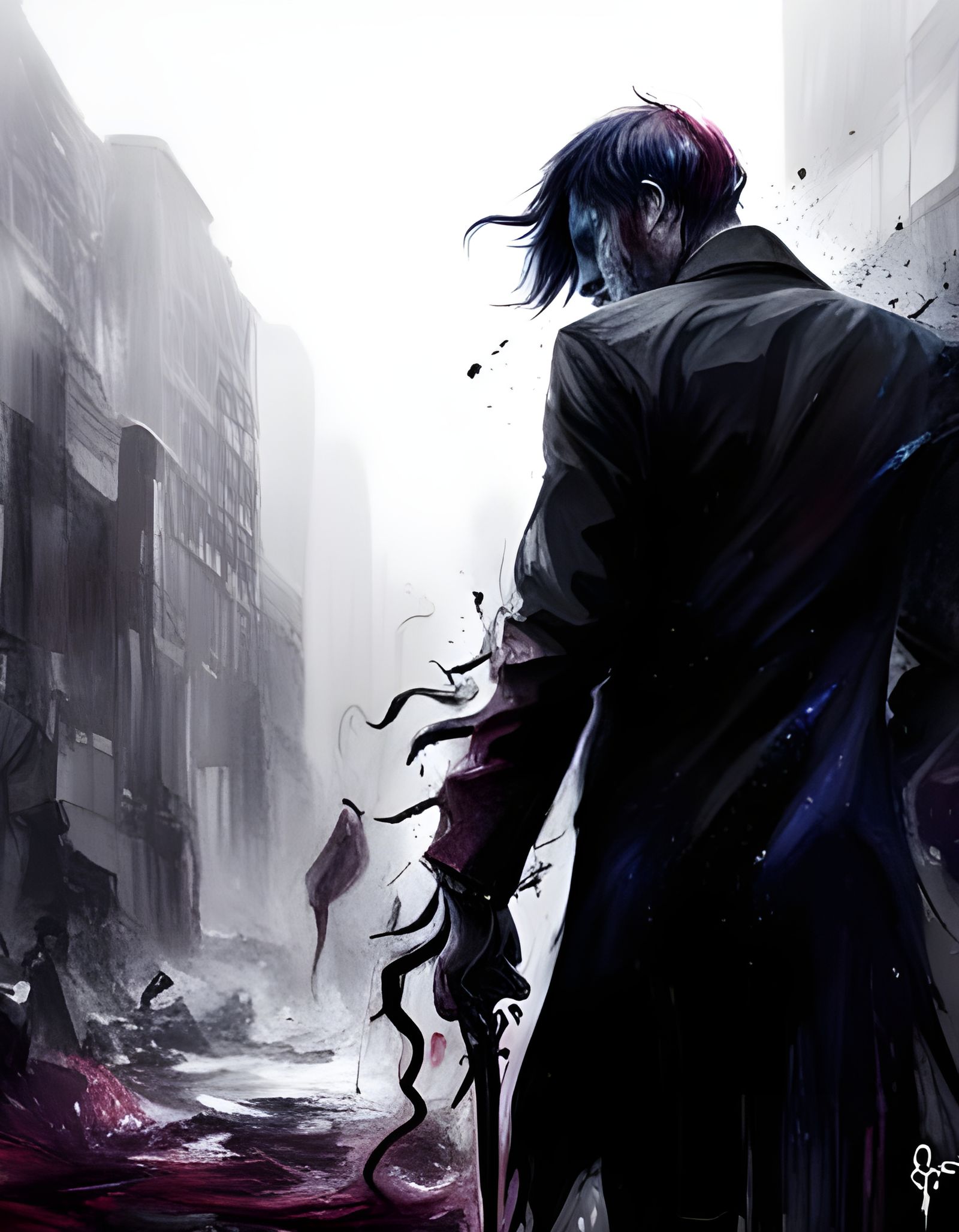 Sinister Apocalyptic World Illustration in Artgerm Style