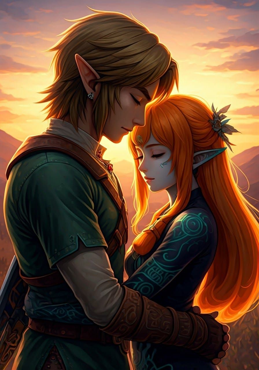 Golden Embrace in Hyrule Twilight