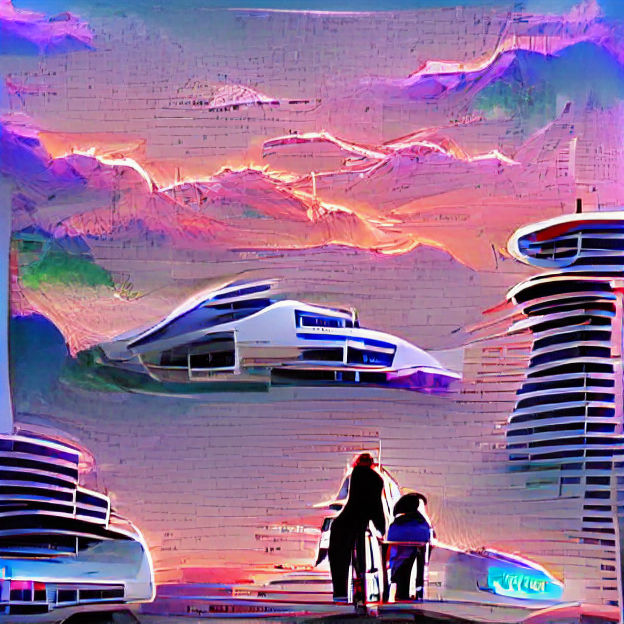 Retro-Futuristic Cityscape Unveils the Horizon