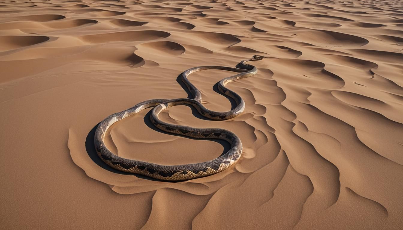 Ancient Desert Serpent Rises from the Sands