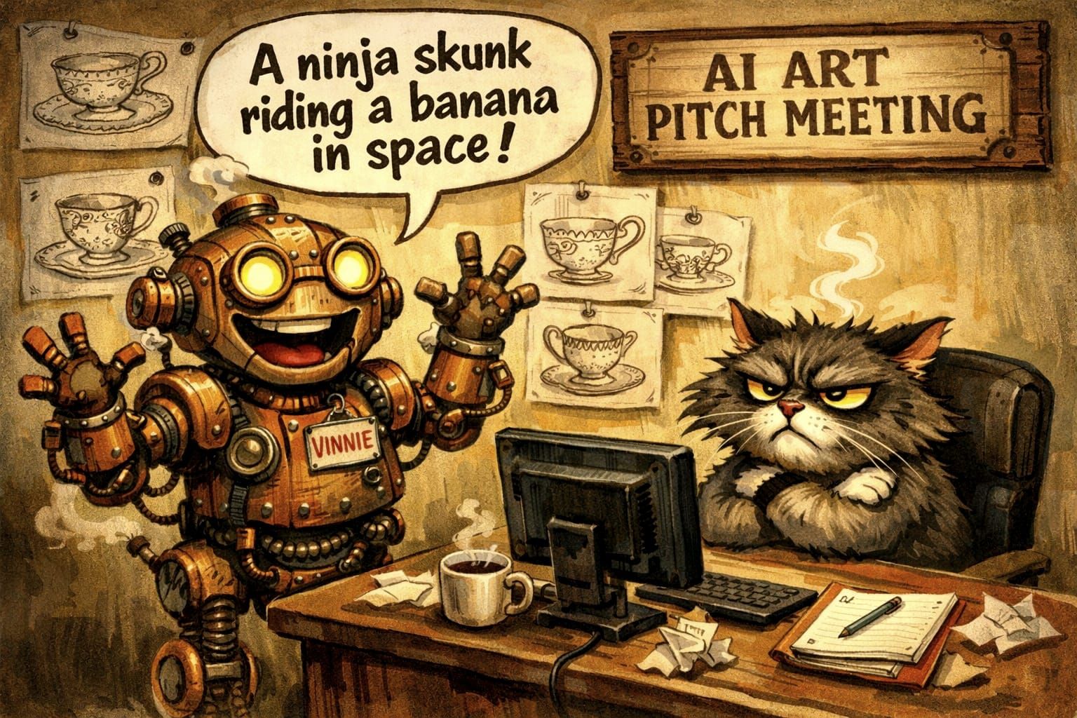 When Vincent mixes past prompts into a suggestion