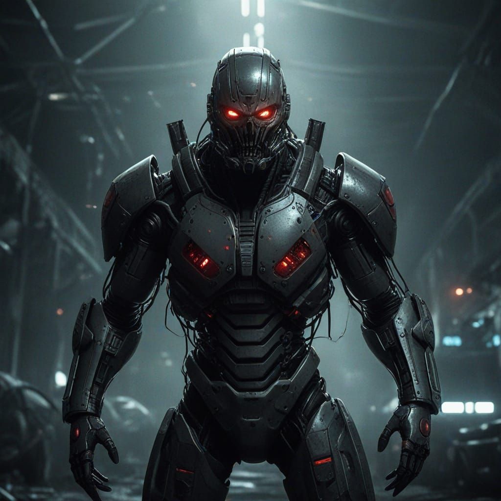 Eerie Sci-Fi Horror Scene