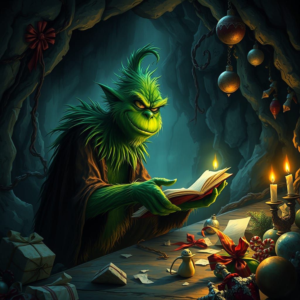 Dark Whoville Vengeful Grinch Plots Revenge